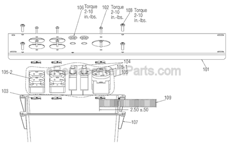 Page B Diagram and Parts List for Type 0 Porter Cable